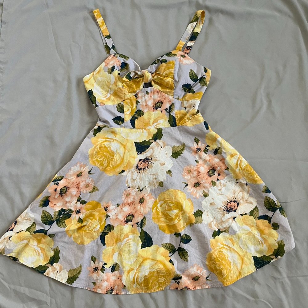 Light Blue Floral Dress